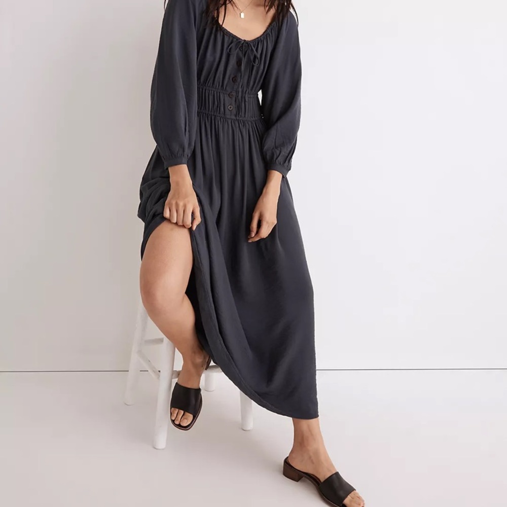 NWT Madewell Twill MIDI Dress